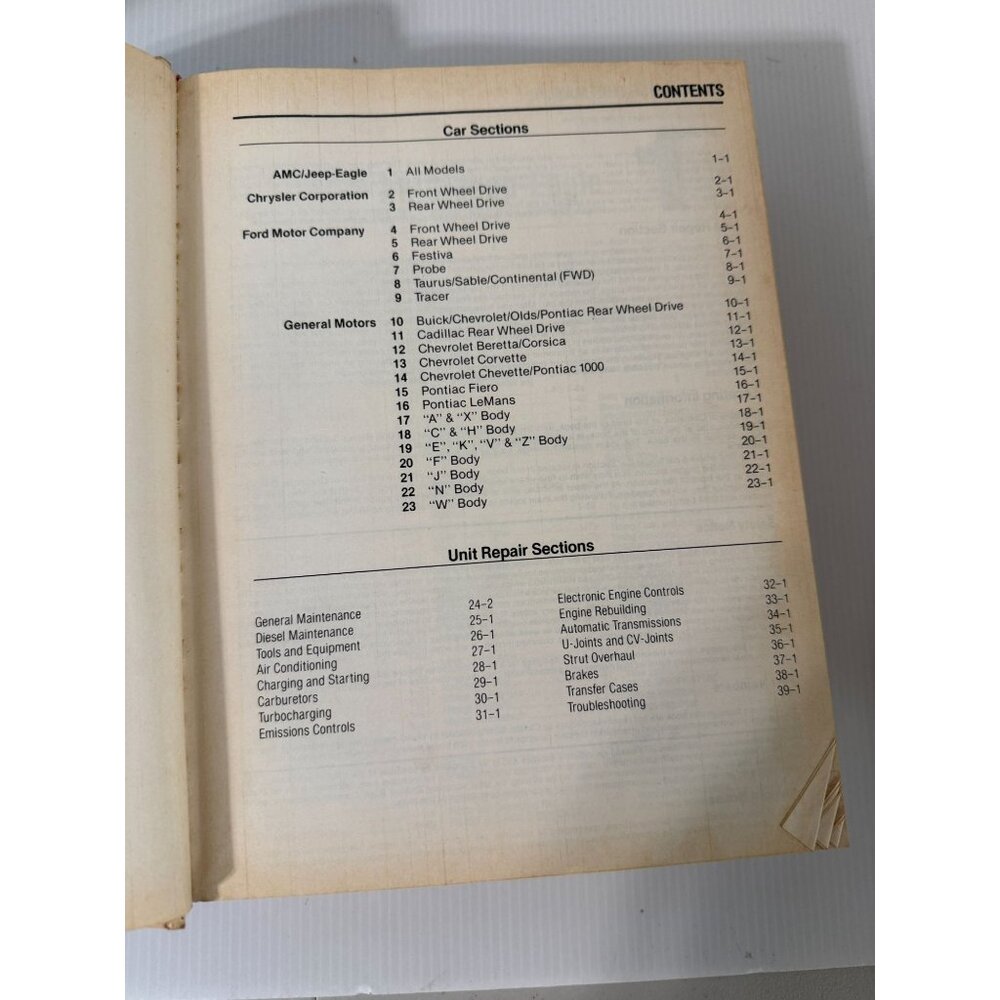 Chilton's Auto Repair Manual 1983-1990 Hardcover 8-Year Coverage US & Canadian - Picture 9 of 9